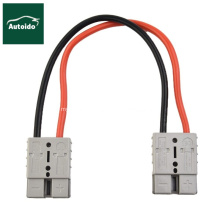 Anderson Plug Double Battery Connector Cable Kit 50Amp